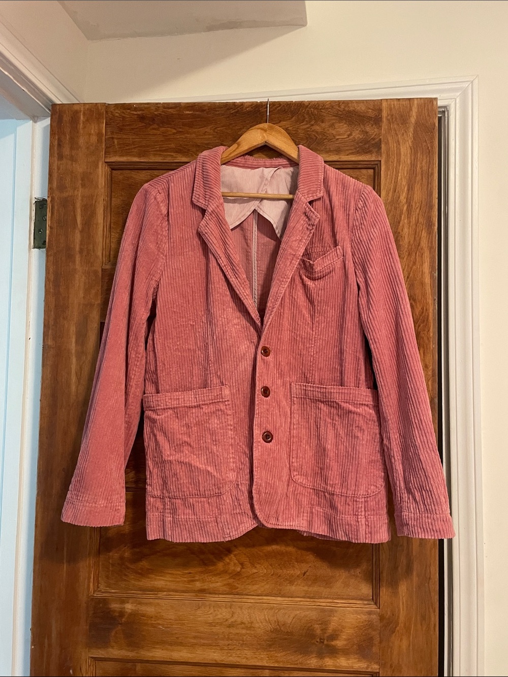 Alex mill corduroy blazer jacket pink size small